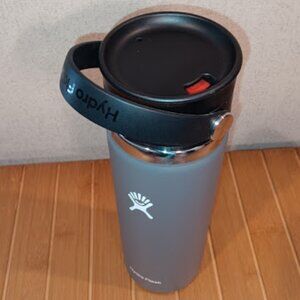 HYDRO FLASK 20 Oz (591 mL) Wide Mouth Flex Sip w/ Handle Gray Hydration Thermos
